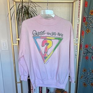 Guess Vintage Sweat Shirt in pale pink color